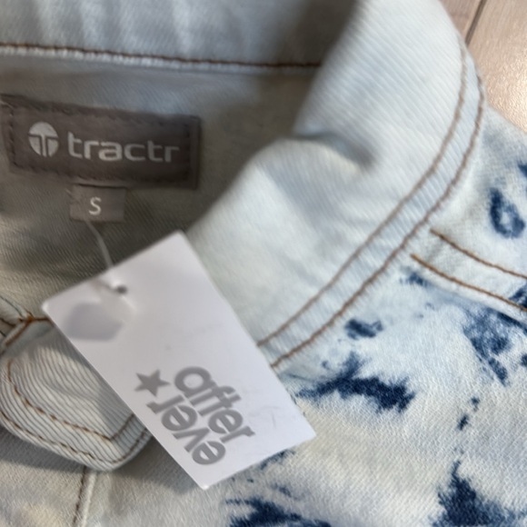 Tie-Dye Denim girls lycra stretch Jacket - Picture 3 of 9